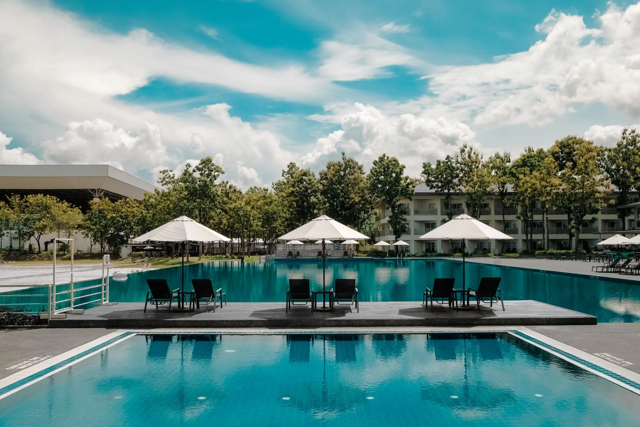 Community pool at a Florida condominium